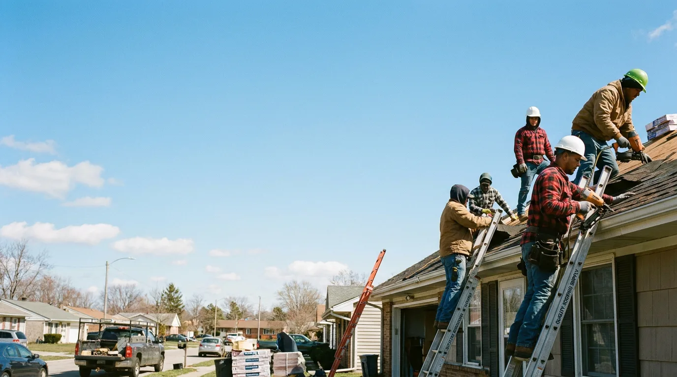 Roofing in Rhodes, MI near me